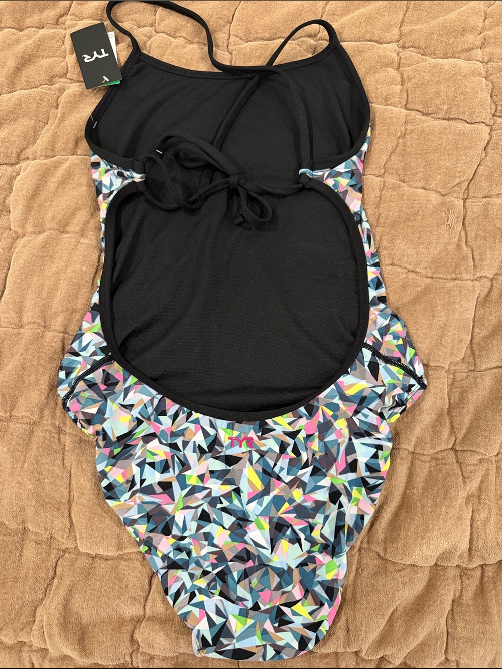 TYR Prism Break Geometric One-Piece Swimsuit - Picture 4 of 5